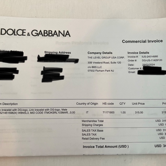 Dolce & Gabbana Gold Bracelet - Picture 4 of 4